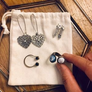 vintage necklace + earring set